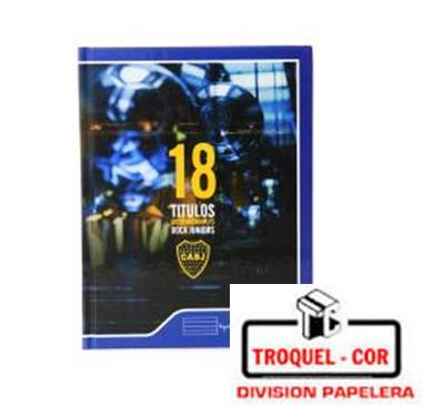Cuaderno Escolar Tapa Dura 48 Hojas Boca Juniors
