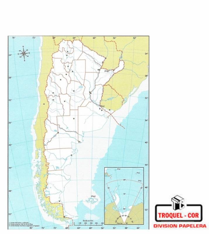 Mapa Poltico N3 Repblica Argentina