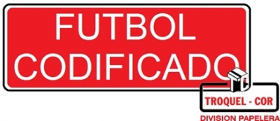 Cartel Adhesivo 6x16 Futbol Codificado