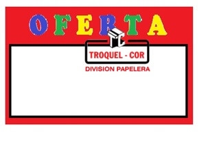 Cartel Para Precios Con Oferta Chico Rojo 301