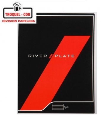 Cuaderno Escolar Tapa Flexible 24 Hojas River Plate