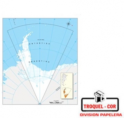 Mapa Político Nº3 Antartida Argentina
