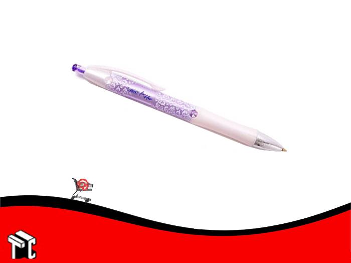 Bolígrafo Retractil Bic For Her Pearl Lila