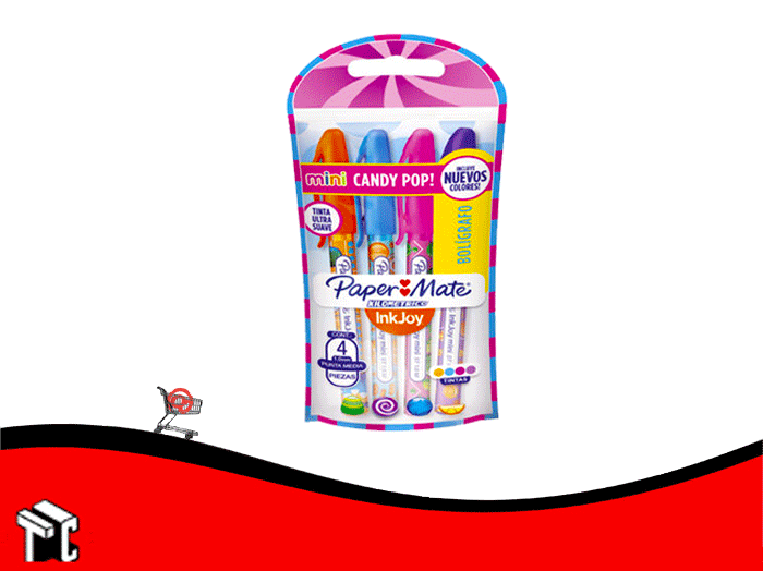 Boligrafo Paper Mate Mini Candy Pop X 4