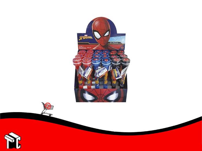 Boligrafo Con Burbujero Y Sello Spider-man 