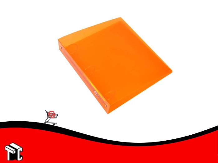 Carpeta Escolar 3x40 Util-of Naranja Translucido