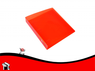 Carpeta Escolar 3x40 Util-of Rojo Translucido
