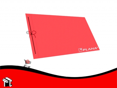 Carpeta De Dibujo Nº5 Plástica Plana Rojo