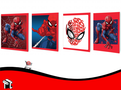 Cuaderno Escolar Tapa Flexible 48h Spiderman