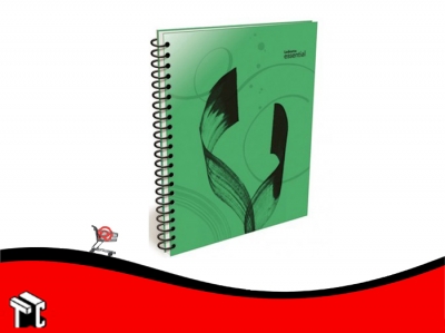 Cuaderno Con Espiral 22x29 Ledesma Essential 84h Cuad Verde