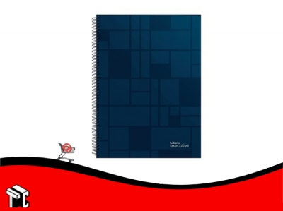 Cuaderno Con Espiral 22x29 Ledesma Executive 84h Cuad Azul