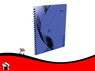Cuaderno Con Espiral 22x29 Ledesma Essential 84h Cuad Azul