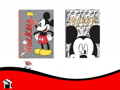 Cuaderno Espiral 21x29 Mickey 80 Hojas Rayadas