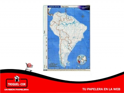 Mapa Político Nº5 América Del Sur