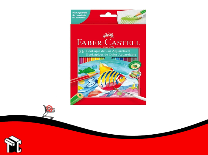 Faber-Castell - Lápices Acuarela (12, 24 y 36 colores) EcoLápiz