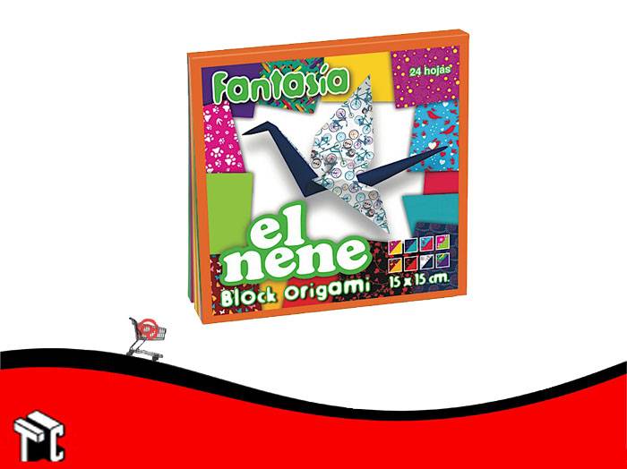 Block Origami Fantasia El Nene 15 X 15 Cm 24 Hojas