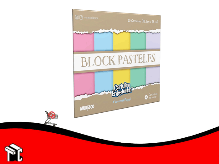 Block Dibujo N.5 Pasteles Lisos
