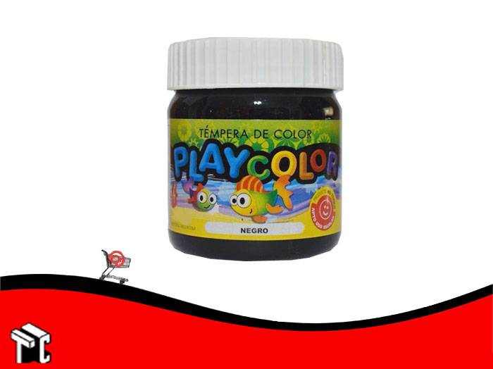 Tempera Playcolor Negro X 300 Grs.