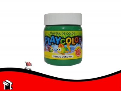 Tempera Playcolor Verde Oscuro X 300 Grs.