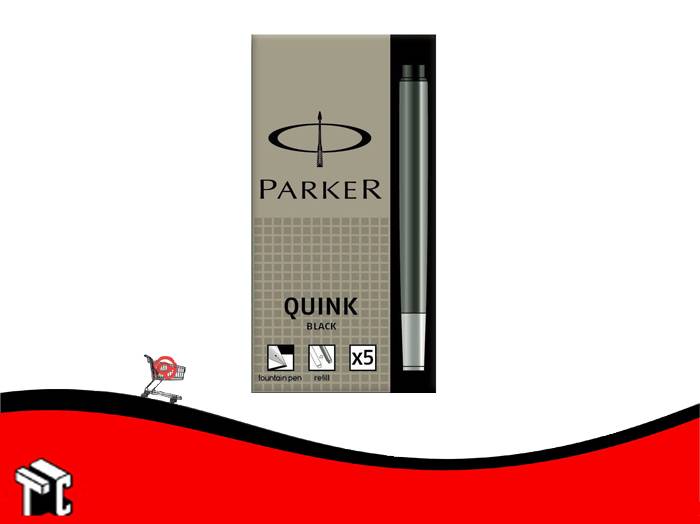 Cartucho Parker Negro X 5