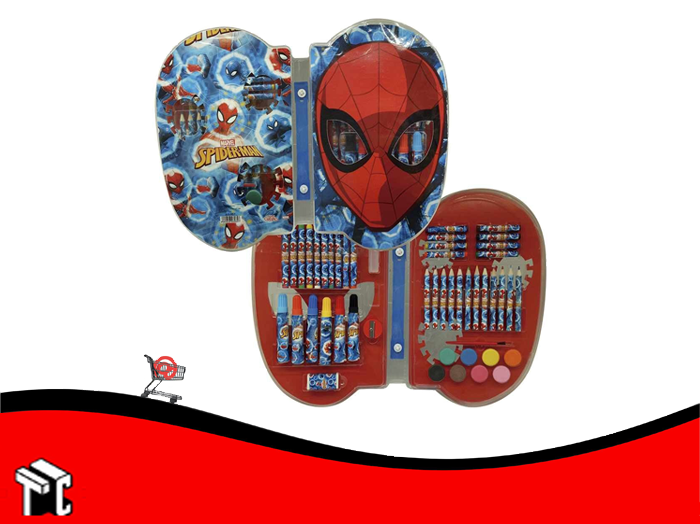 Set De Arte Spiderman 55 Piezas Ha150 