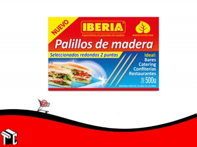 Palillos De Madera Iberia Caja X 500ud.