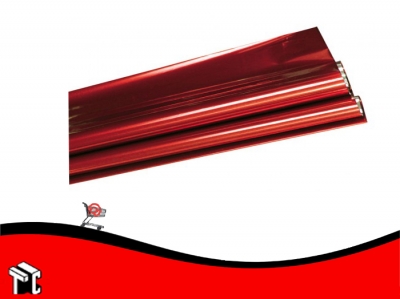 Papel De Regalo Metalizado Rojo 70x50cm