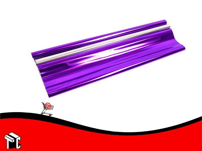 Papel De Regalo Metalizado Violeta 70x50cm