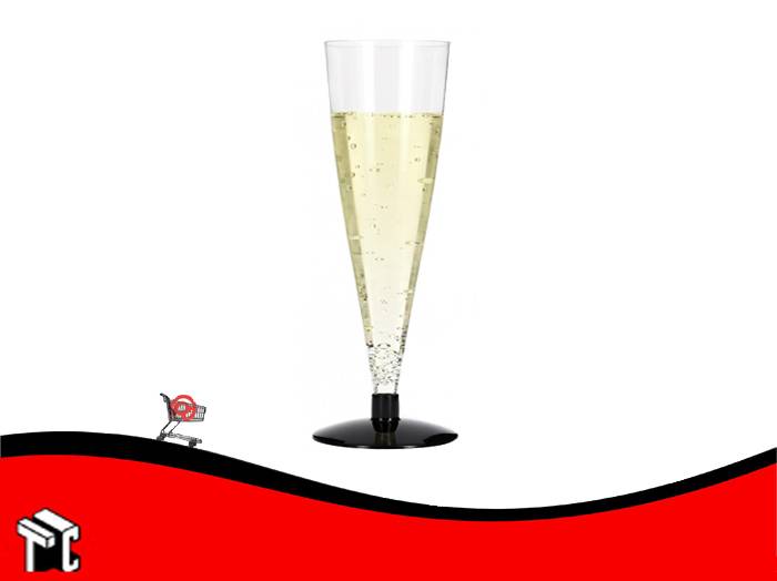 Copa Plastico Champagne Cristal X Unidad